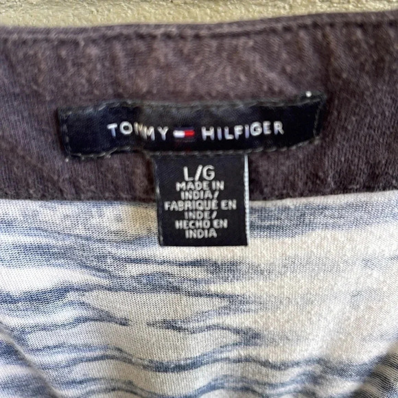Tommy Hilfiger Tie Dye Navy and White Maxi- L - Picture 4 of 5